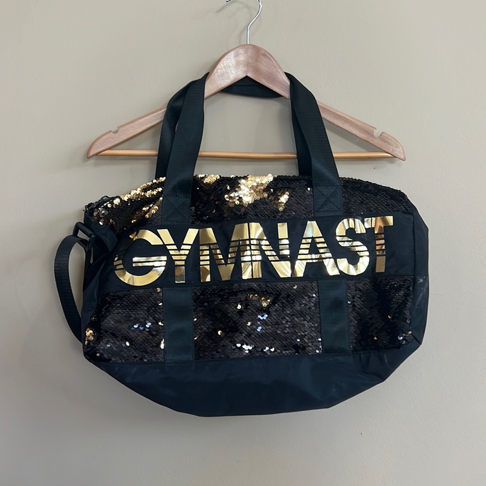 Justice Reversible Sequined Gymnast Tote Duffle Bag